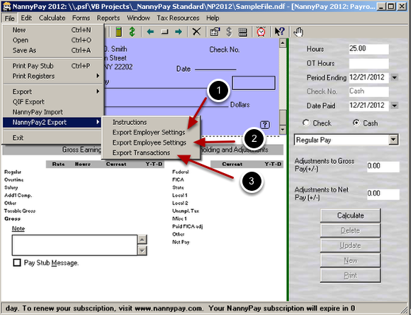 Exporting Nannypay Windows Data And Importing The Data Into Nannypay2 This page contains thorough information on how to remove nannypay2 2.1.335 for windows. nannypay