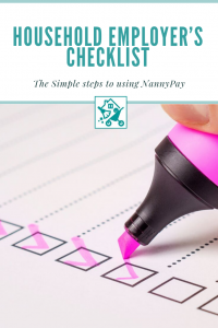 Household Employer Checklist